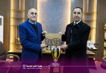 عميد كلية القلم الجامعة يكرم منتخب كرة الطاولة الفائز ببطولة الجامعات العراقية للمرة الثالثة على التوالي