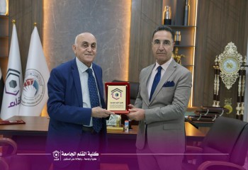 برزنجي يُكرِّم تدريسيي كلية القلم الجامعة المشاركين في الدورة الدولية للتحكيم والتدريب في تنس الطاولة