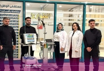 قسمُ هندسةِ تقنياتِ الأجهزةِ الطبيةِ يُنظِّمُ سفرةً علميةً إلى مستشفى الوطنِ الأهليِّ في كركوك